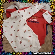 Body 4-pak - z motywem bajki "Auta" rozm. 62