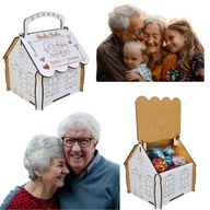 DOMEK SŁODKA CHATKA NA CUKIERKI PREZENT NA DZIEŃ BABCI DZIADKA DZIADKÓW