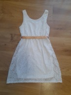 Sukienka okazjonalna ecru komunia wesele 146/152 10-12 lat