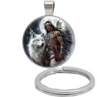 Brelok do kluczy/ka - Wilk - ozdobna zawieszka, plecak, portfel