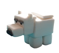Figurka 3D Minecraft Niedźwiedź polarny dekoracja z masy cukrowej na tort