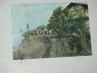 GÓRY STOŁOWE Szczeliniec Wielki schronisko PTTK pocztówka 1966 A . Stelmach