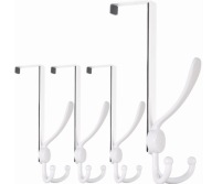 WIESZAK NA DRZWI UBRANIA KAPELUSZ RĘCZNIK | ZESTAW 4 SZTUK