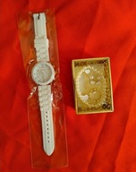 Zestaw biżuterii dla dziewczynki kolczyki, perły, zegarek, komunia