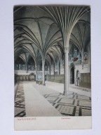Malbork k/ Gdańska zamek wysoki sala spotkań rady zakonu kapitularz 1900