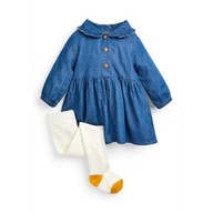 Primark komplet sukienka + rajtuzy 98 cm