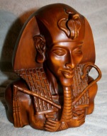 ELEGANCKA DEKORACJA FIGURKA FARAON DO DOMU SALONU OZDOBA EGIPSKA VINTAGE