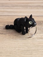 Breloczek Czarnego Kota - Brelok Druk 3D fidget Keychain mixGadzet