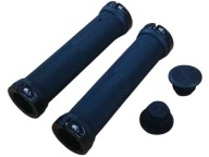 Gripy Chwyty Rowerowe CZARNE Przykręcane 22mm