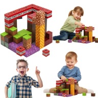 KLOCKI MAGNETYCZNE MINECRAFT 120 SZT MAINCRAFT KONSTRUKCYJNE EDUKACYJNE XXL