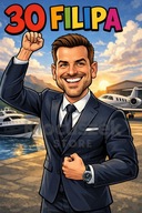 Śmieszna Urodzinowa Karykatura z Twojego zdjęcia A4