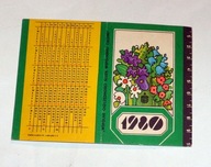 PKO Kalendarzyk - Plan Lekcji Warszawa 1980 r.