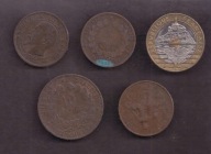 Francja - ciekawsze i starsze - miks - zestaw 5 monet