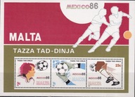 Malta 1986 ** bl.9 cena 6,90 zł kat.8€ - MŚ Meksyk