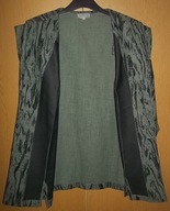 LADY BEXLEYS PIĘKNY ŻAKIET TUNIKA kolor zieleń + czerń 50 52