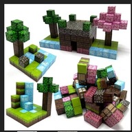 KLOCKI MAGNETYCZNE MINECRAFT Sześciany Dla dzieci 100 KLOCKÓW