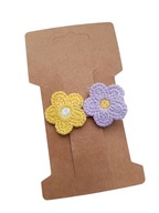 Pierwsza spinka do włosów mini spinki spineczki boho kwiaty kwiatuszki