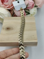 Bransoletka Męska Blueberry Stal Chirurgiczna Złota Kłos Klasa Design