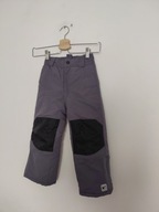 Szare chłopięce ocieplane spodnie zimowe 104 cm