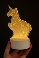 LAMPKA LED 3D NOCNA BIURKOWA UNICORN JEDNOROZEC 7 KOLORÓW