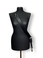 Pasek do aparatu skóra naturalna czarny