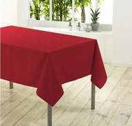Czerwony świąteczny obrus prostokątny matowy 150 x 160 cm , BDB