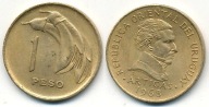 Urugwaj 1 Peso - 1968r ... Monety