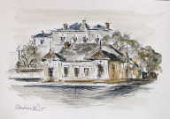 Radom akwarela format a4 autor R. Kępa