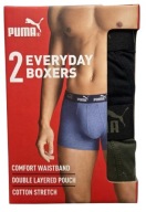 Puma Everyday bokserki męskie 2-pack czarne zielone L
