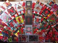 FC LIVERPOOL Karty piłkarskie. Zestaw 107 sztuk kart. Bez powtórek.