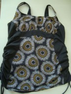 Śliczna markowa góra tankini ELOMI 7010 PEW Gathered 16 42