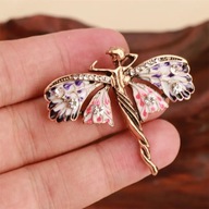 BROSZKA PRZYPINKA PIN motyl motylek muszka owad owadem BAROK VINTAGE MODNA