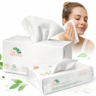 RĘCZNIKI BAWEŁNIANE JEDNORAZOWE DO TWARZY 20X20 80SZT.