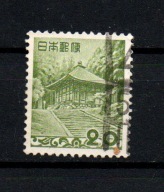 Znaczek Japonia 20 jenów 1954r Złota Sala Konjikido