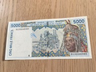 Wybrzeże Kości Słoniowej - 5000 franków - 2001