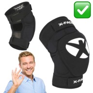 OCHRANIACZE NAKOLANNIKI WYTRZYMAŁE MOCNE CZARNE EVO ROZMIAR S/M | X-FACTOR