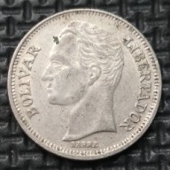 WENEZUELA [1536]*50 centymów 1989 Herb, Koń, Simón Bolívar, 50 CENTIMOS