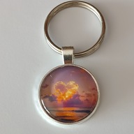 Brelok do kluczy, szkło hartowane, obraz