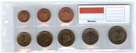 MONACO - zestaw monet - 1 Cent - 2 Euro - 2001 - UNC