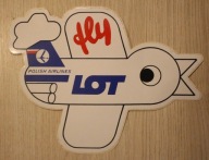 LOT - POLISH AIRLINES - CIEKAWA NAKLEJKA