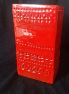 ALDO LONDI CERAMIC BITOSSI RIMINI RED VASE ITALY 60S