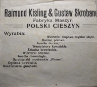 CIESZYN POLSKI - KISLING & SKROBANEK - FABRYKA MASZYN - REKLAMA