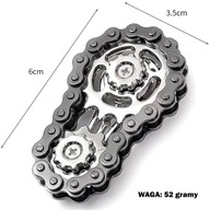 Spinner SPINGEAR Antrystresowy z Zębatką i Łańcuchem Rowerowym ZŁOTY