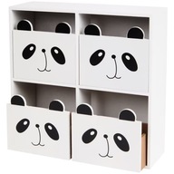 DREWNIANA MINI KOMODA SZAFKA z 4 SZUFLADAMI 9 x 27 x 27 cm