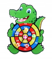 DART KROKODYL tarcza na rzepy + piłeczki GRA ZRĘCZNOŚCIOWA Montessori