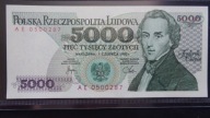 5000 zł 1982 AE 0500287 ,stan UNC
