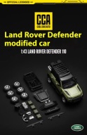 Land Rover Defender 110 1:43 z wymiennymi elementami w zestawie