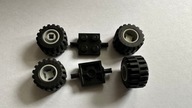 LEGO CITY KOŁO J.SZARE Z OPONĄ 11x12mm 6014bc01+PŁYTKA 2x2 CZARNA 4600