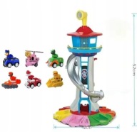 Wieża + 6 szt figurki autka Baza PSI PATROL duża paw pieski pilotOdznaka