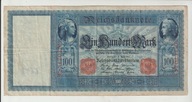Niemcy 100 marek 1910 Ros.43 ladny stan z obiegu